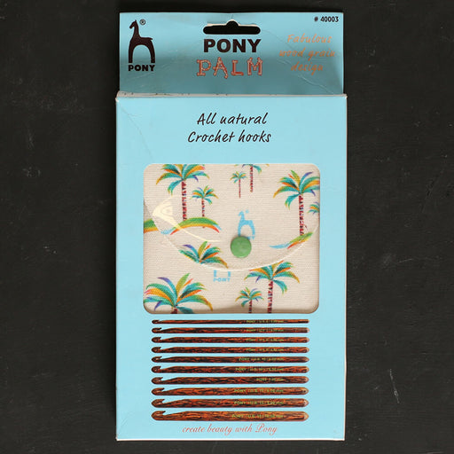 Pony Palm 10'lu Ahsap Yün Tığ Seti - 40003