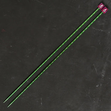 Pony Measure 4 mm 35 cm Yeşil Cetvelli Alüminyum Örgü Şişi - 34509