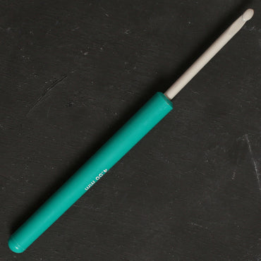 Pony 4 mm 14 cm Yeşil Alüminyum Plastik Saplı Yün Tığ - 46605