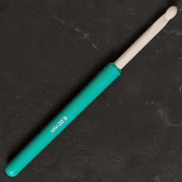 Pony 6 mm 14 cm Yeşil Alüminyum Plastik Saplı Yün Tığ - 46609