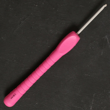Pony Easy Grip 2 mm 14 cm Pembe Yumuşak Saplı Yün Tığ - 56801