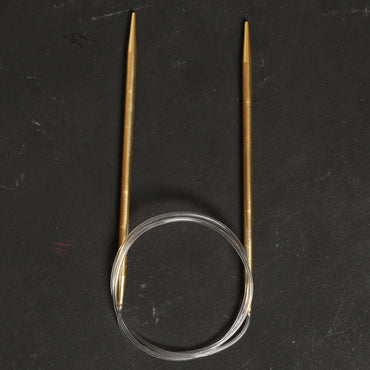 Pony Colour Smooth Durable 80 cm 5 mm Sarı Misinalı Örgü Şişi - 48411