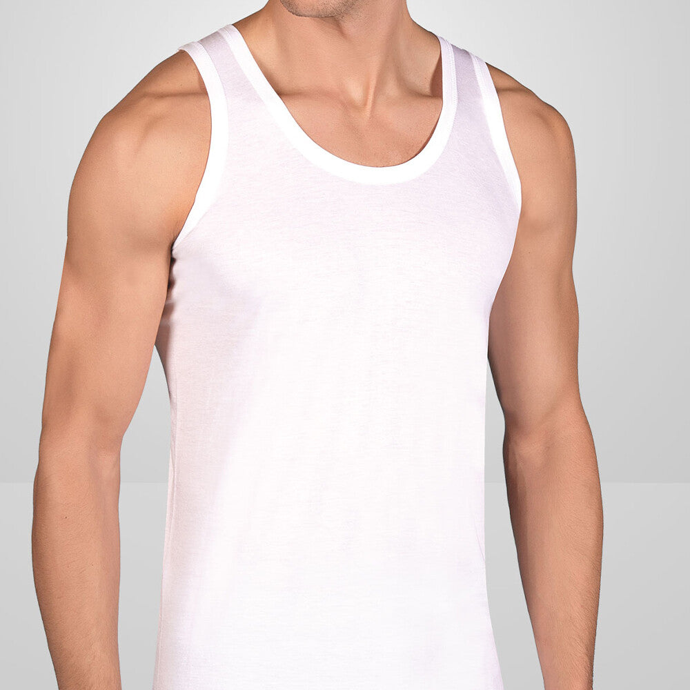 Berrak 1035 Erkek Yazlık Modal Atlet - Beyaz - 60-2XL