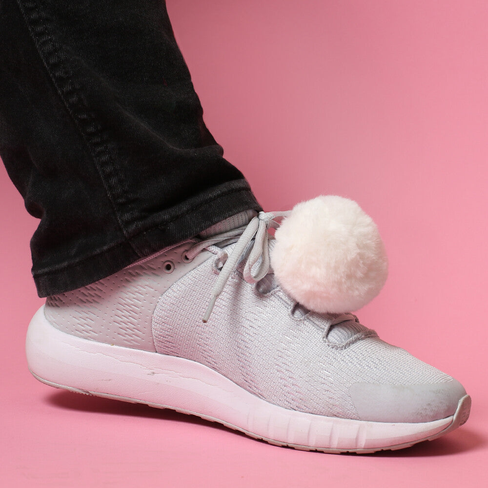 Loren 1 Çift Ayakkabı Ponponu Beyaz