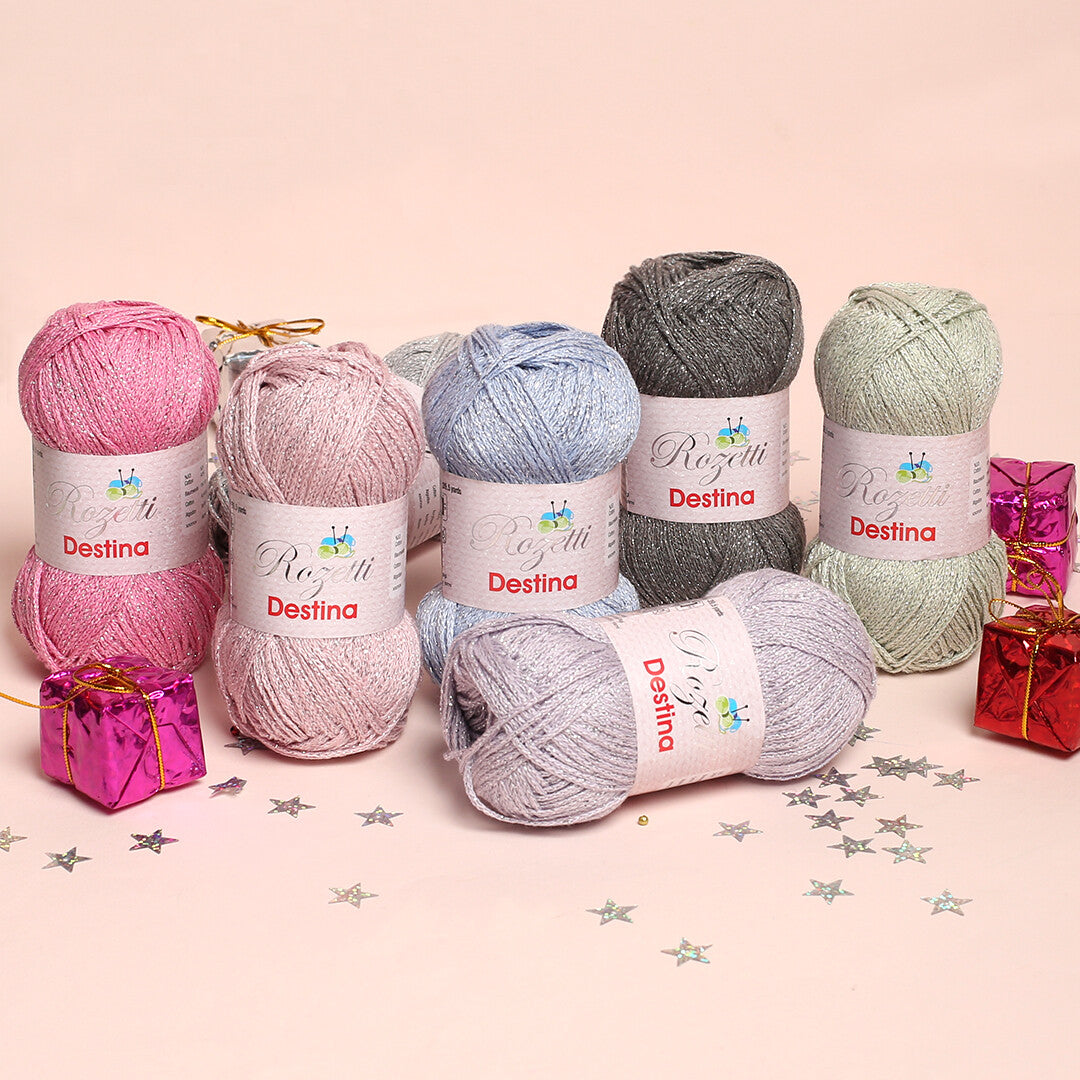 Rozetti Destina 50 gr Pembe El Örgü İpi - 45008