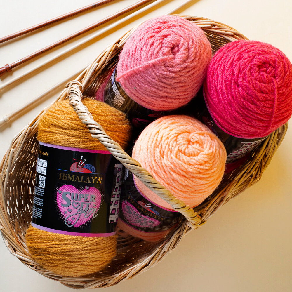 Himalaya Süper Soft Yarn 200 Gr Kahverengi El Örgü İpi - 80818
