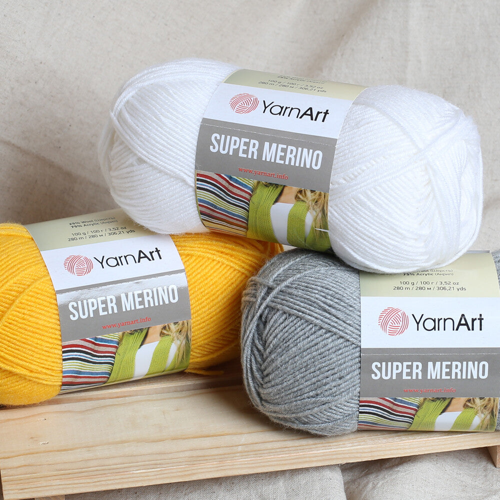 Yarnart Super Merıno Mavi El Örgü İpi - 1256