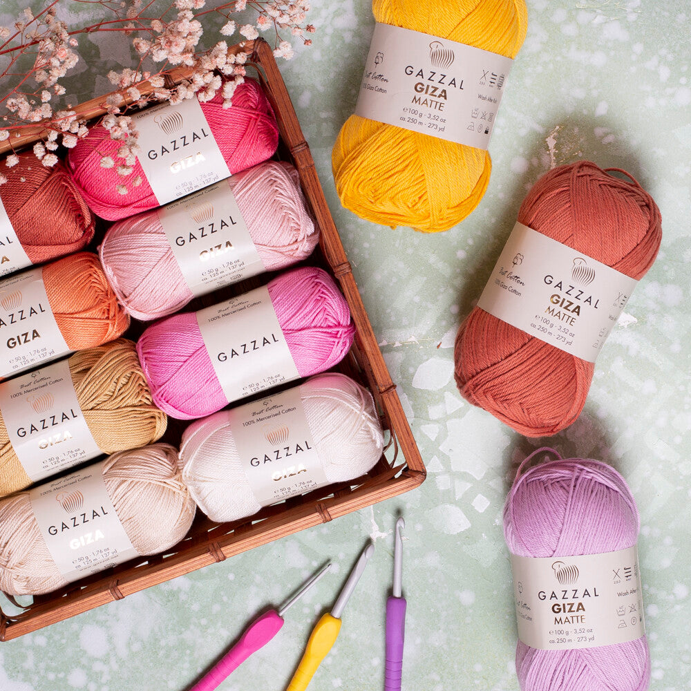 Gazzal Giza 50gr Gri El Örgü İpi - 2454