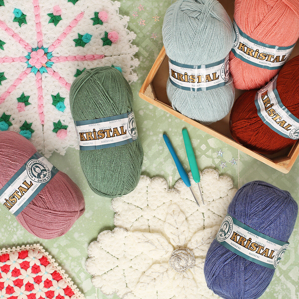 Örenbayan Kristal Mor El Örgü İpliği - T104