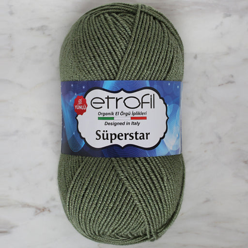 Etrofil Süperstar Yeşil El Örgü İpi - 74067