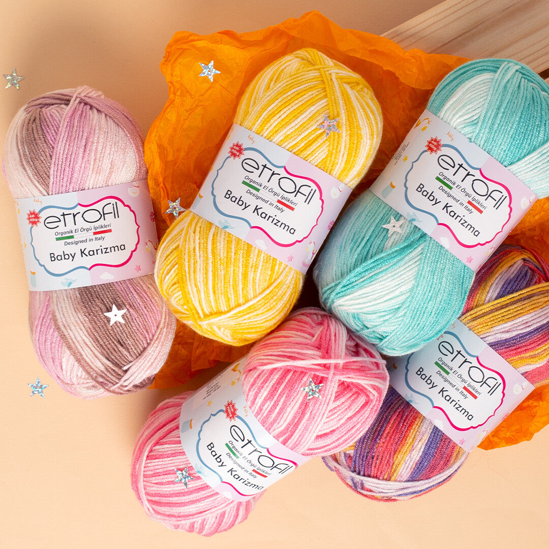 Etrofil Baby Karizma Ebruli El Örgü İpi - SE139