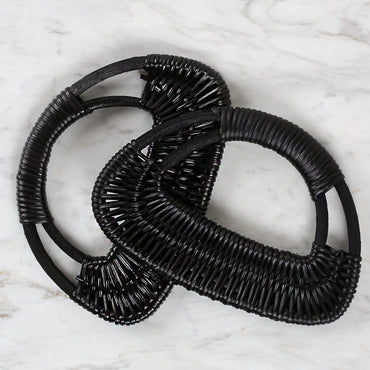 Loren Bambu Siyah 2'li Çanta Sapı