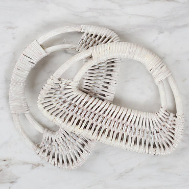 Loren Bambu Kırık Beyaz 2'li Çanta Sapı