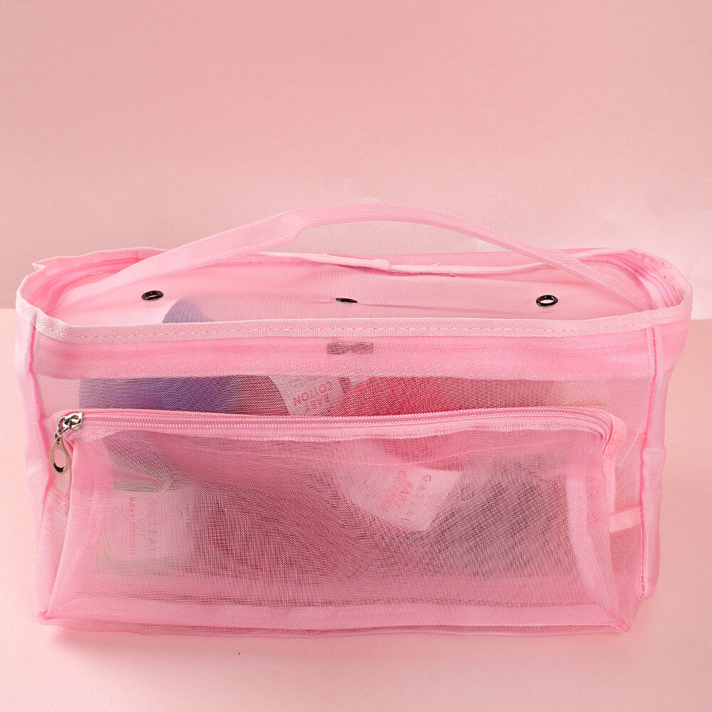 Loren Pembe Örgü Çantası