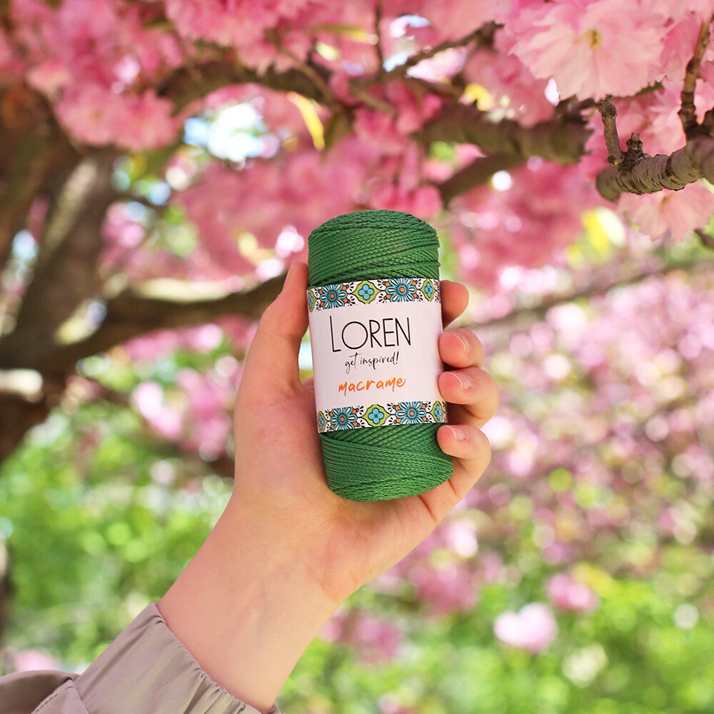 Loren Macrame Gri El Örgü İpi - RM 060