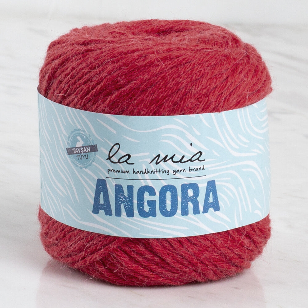 La Mia Angora 50gr Kırmızı El Örgü İpi - L004