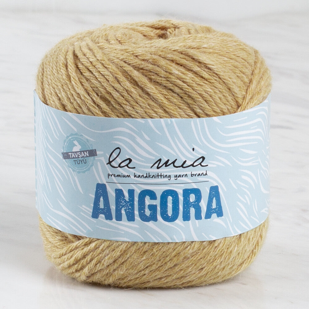 La Mia Angora 50gr Bej El Örgü İpi - L132