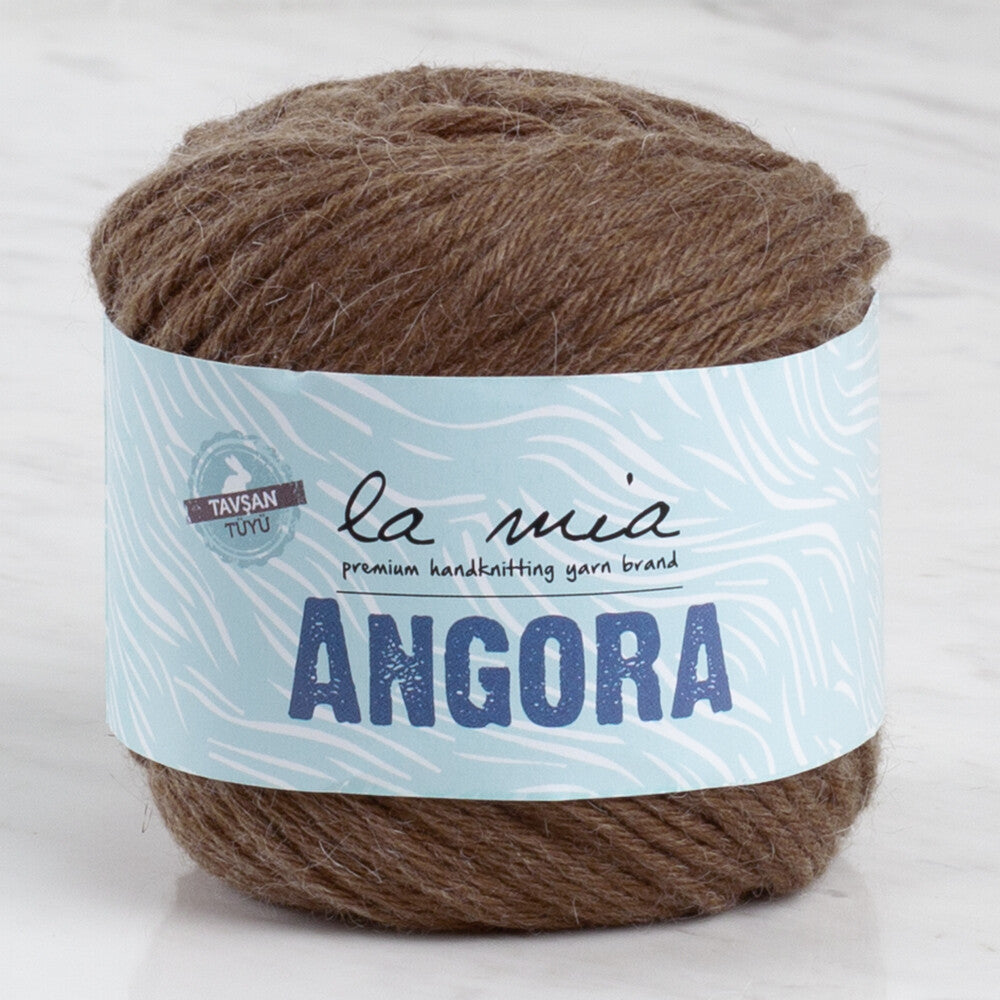 La Mia Angora 50gr Kahverengi El Örgü İpi - L133
