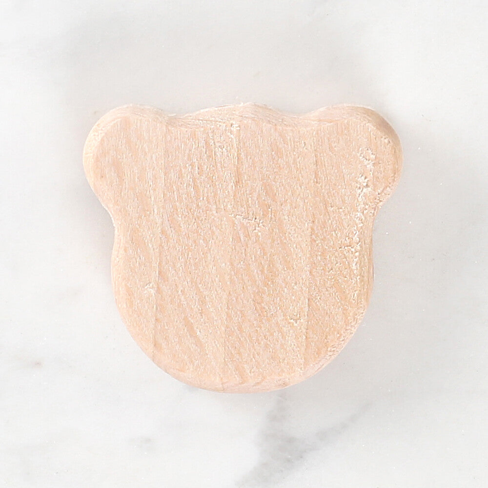 Loren Crafts Ayıcık Figürlü Ahşap Boncuk