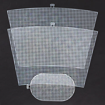 Yabalı 40x26 cm Beyaz Plastik Çanta Kanvası