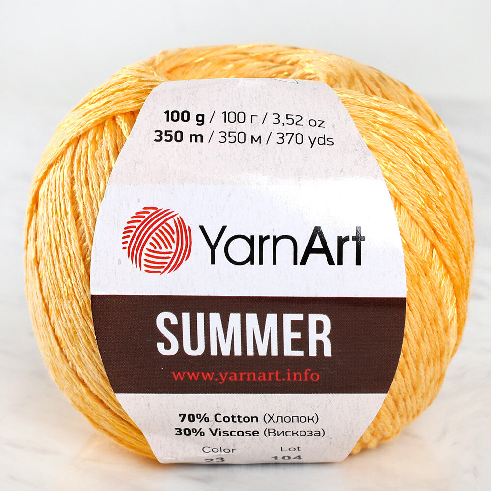 Yarnart Summer Sarı El Örgü İpi - 23