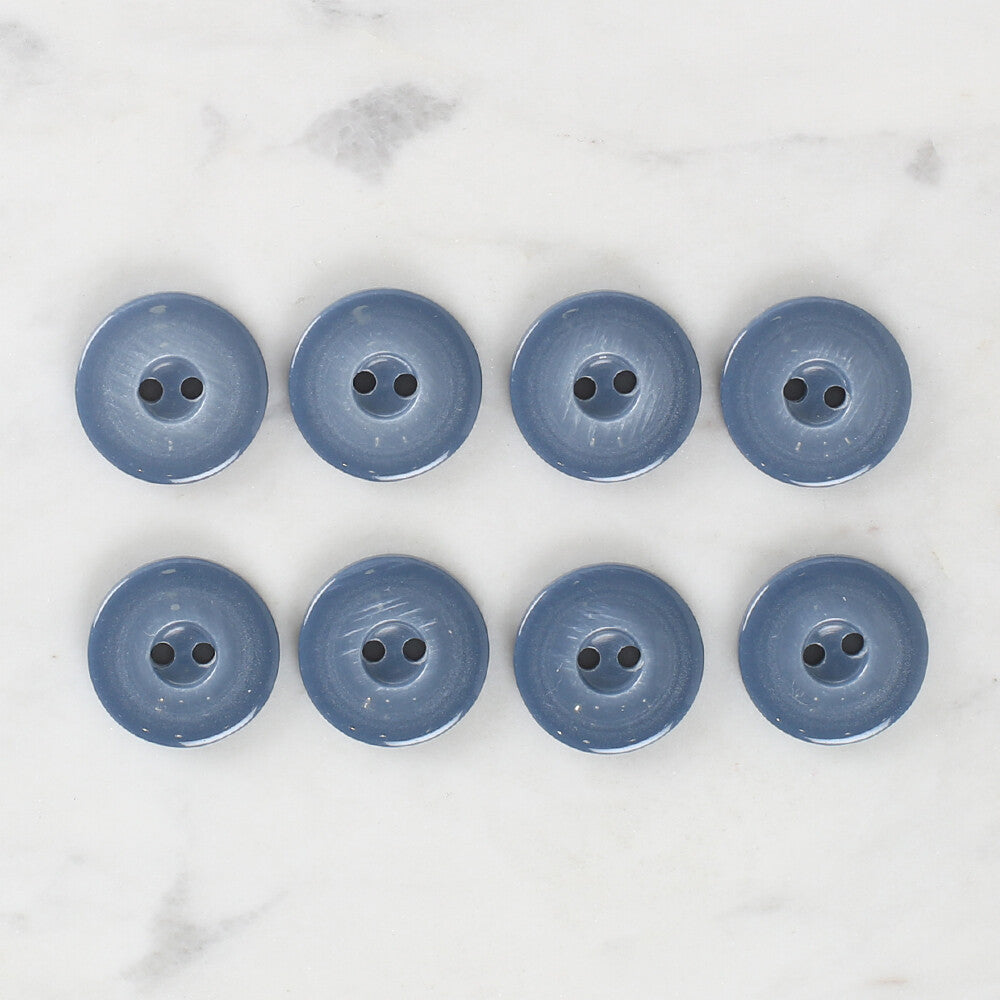 Loren Crafts 8'li Düğme Mavi - 1145