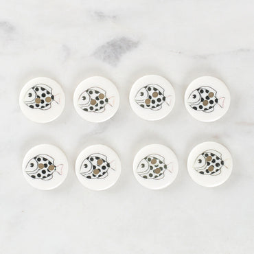 Loren Crafts 8'li Balık Düğme - 1155