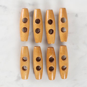 Loren Crafts 8'li Ahşap Çoban Düğme - 1002