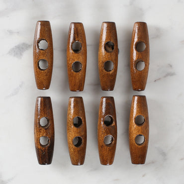 Loren Crafts 8'li Ahşap Çoban Düğme - 1001