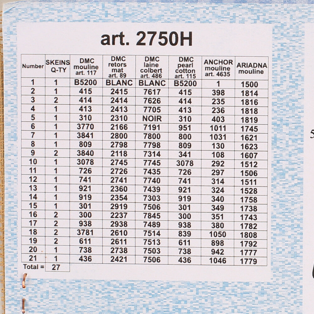 Orchidea 24x30 cm Winter Landscape Baskılı Goblen 2750H