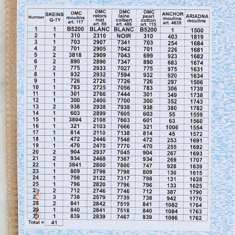 Orchidea 30x40 cm Joseph Schuster - Mountain Flowers Baskılı Goblen 3138J