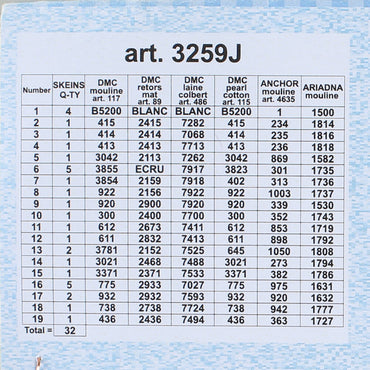 Orchidea 30x40 cm Walter Moras - Snowy Mill Fragment Baskılı Goblen 3259J