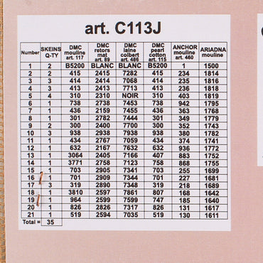 Orchidea 30x40 cm Baskılı Goblen C113J