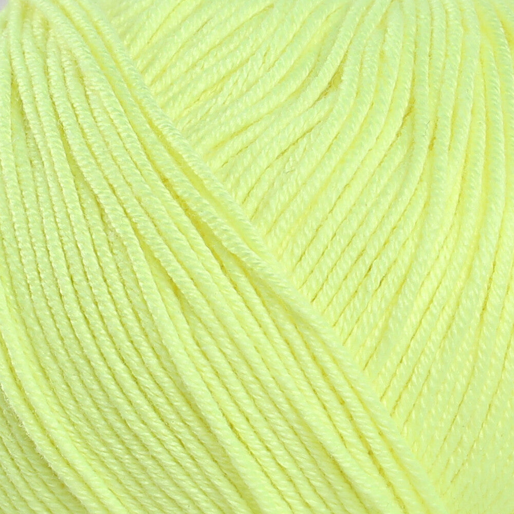 Gazzal Baby Cotton Fosforlu Sarı Bebek Yünü - 3462