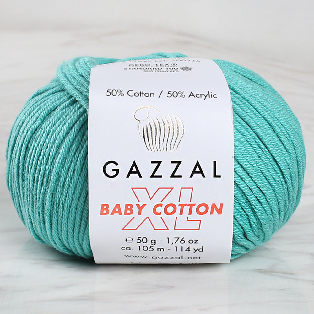 Gazzal Baby Cotton XL Turkuaz Bebek Yünü - 3426XL