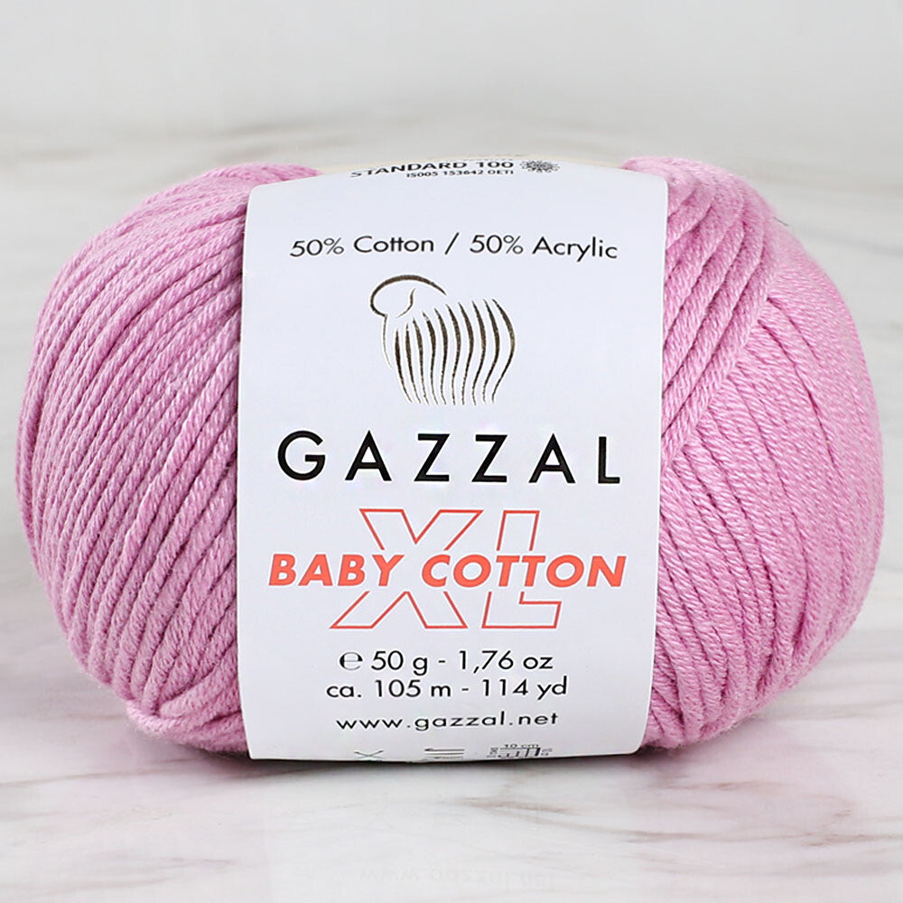 Gazzal Baby Cotton XL Pembe Bebek Yünü - 3422XL