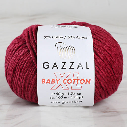 Gazzal Baby Cotton XL Mürdüm Bebek Yünü - 3442XL