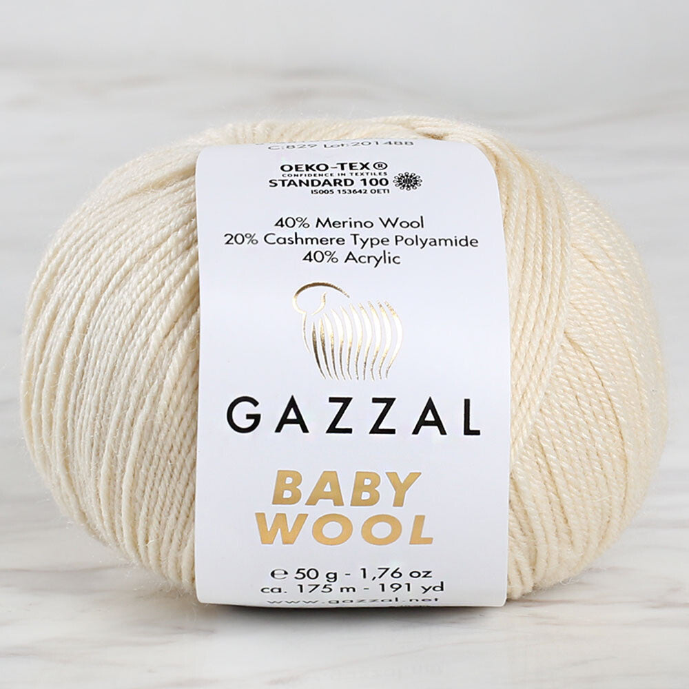 Gazzal Baby Wool Ekru Bebek Yünü - 829