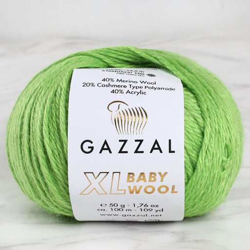 Gazzal Baby Wool XL Yeşil Bebek Yünü -821XL