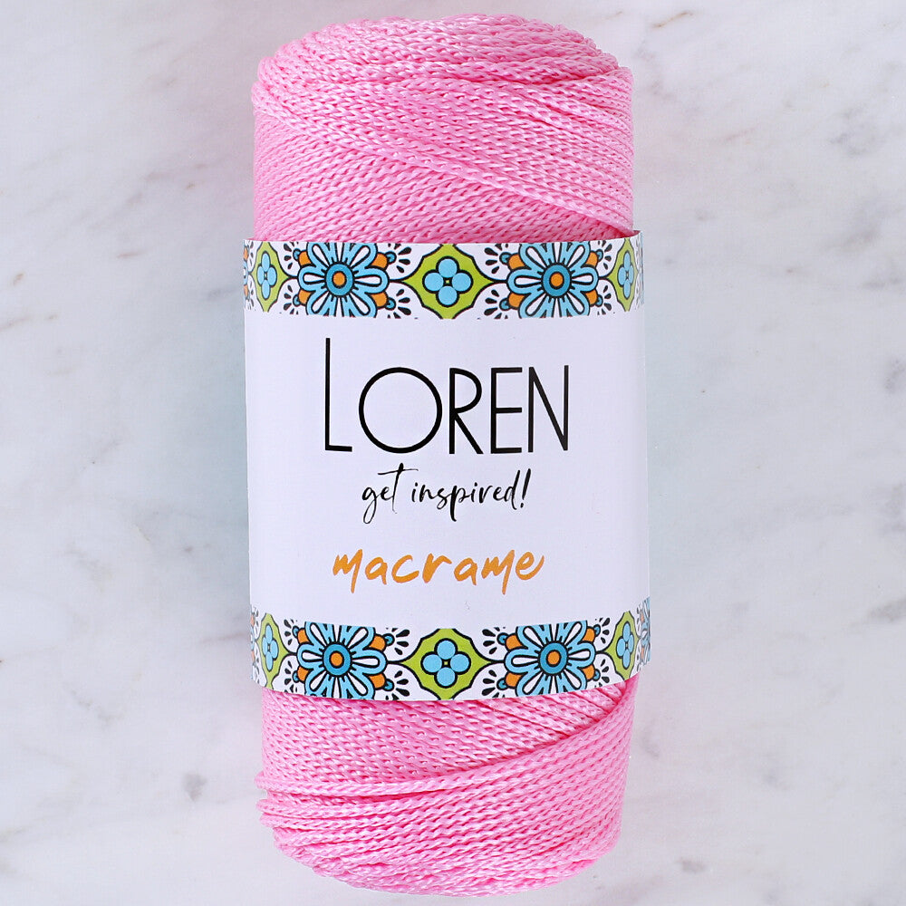 Loren Macrame Pembe El Örgü İpi - RM 074