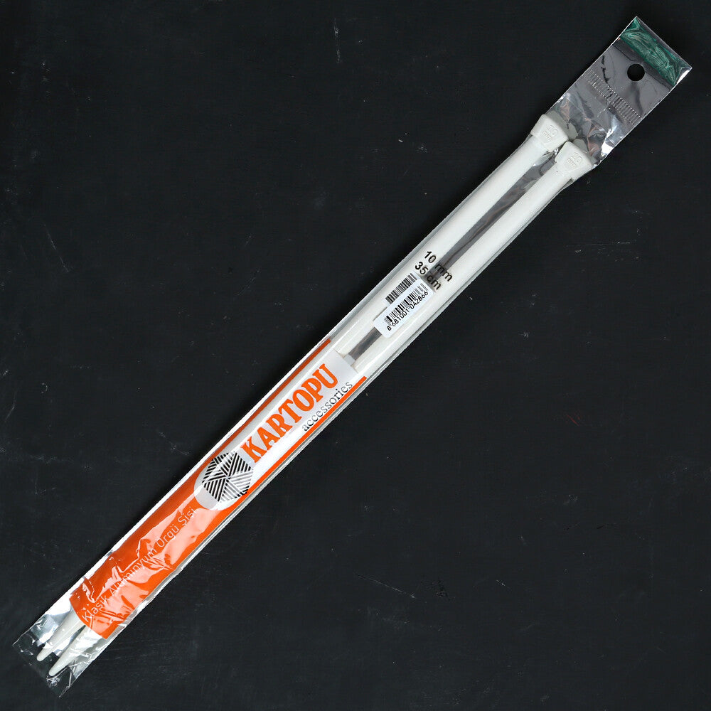 Kartopu 10 mm 35 cm Klasik Alüminyum Örgü Şişi