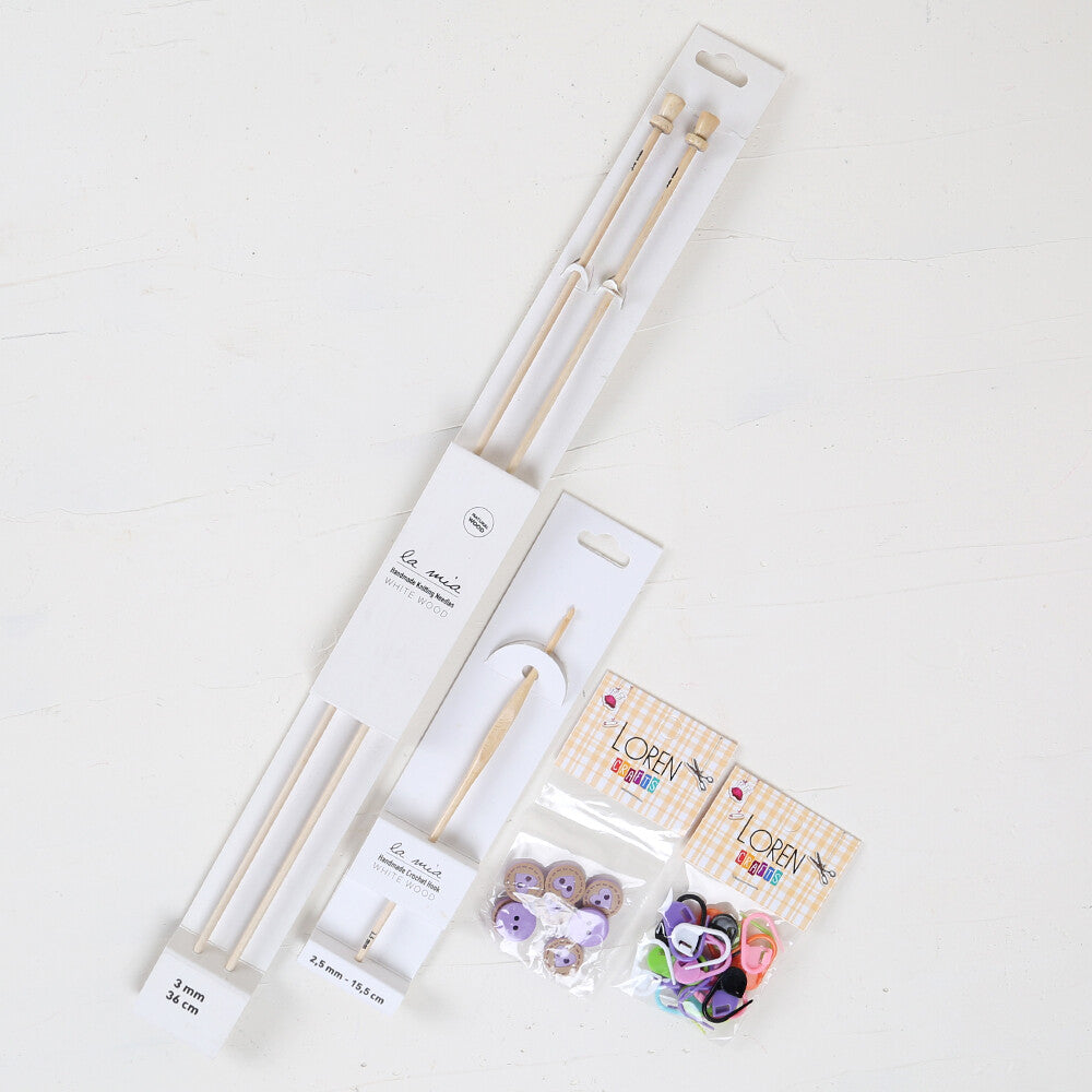 La Mia Mercerized Cotton Ametist Seti