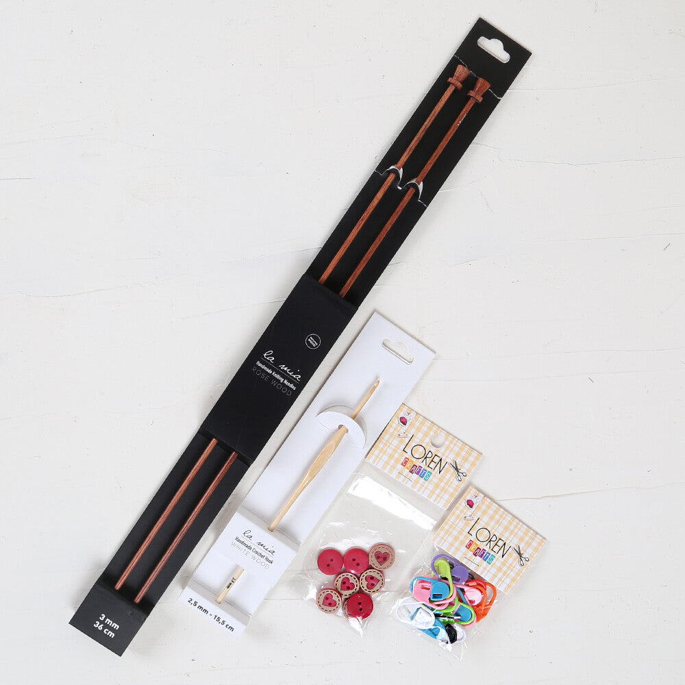 La Mia Mercerized Cotton Mercan Seti