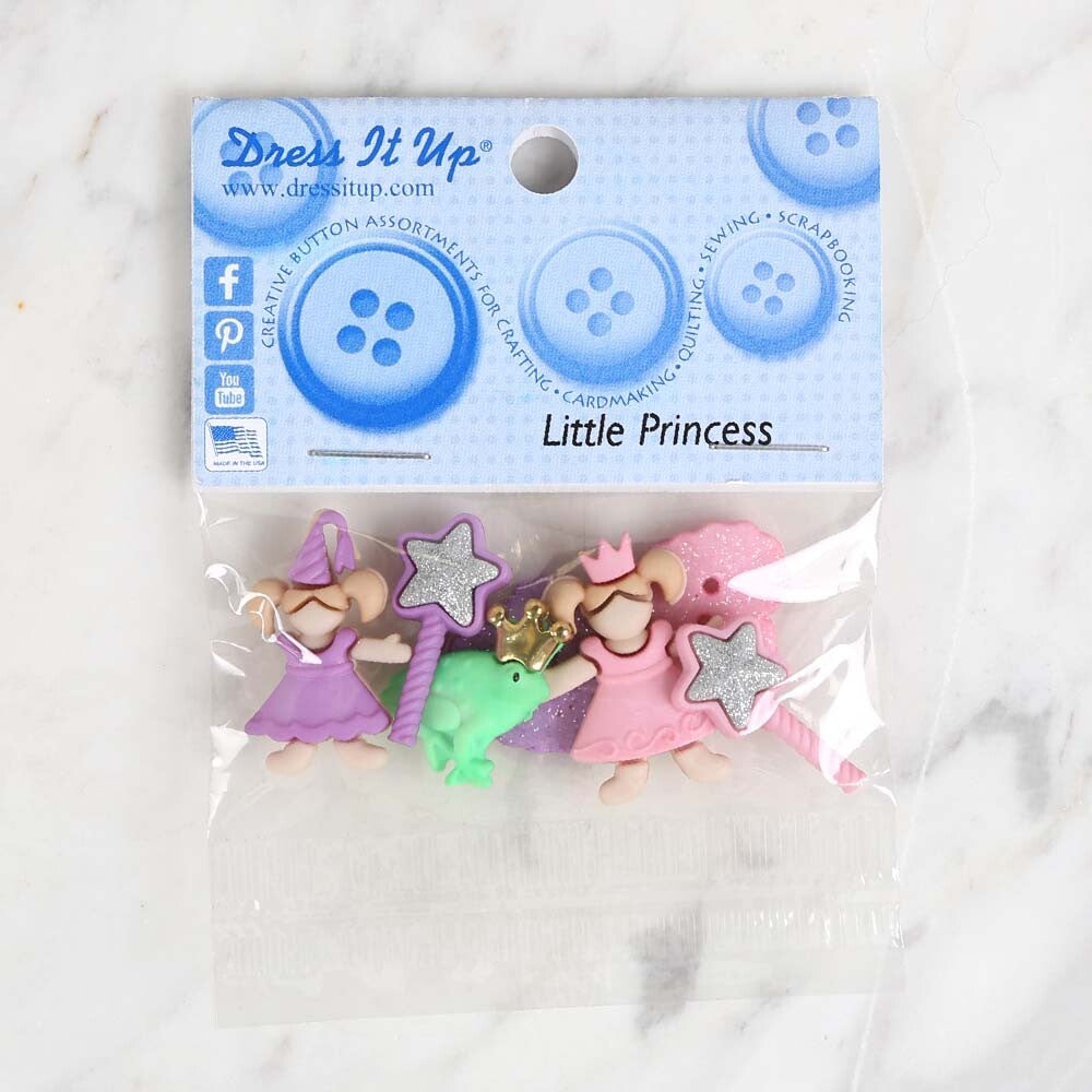 Dress It Up Küçük Prenses Dekoratif Düğme - 5812