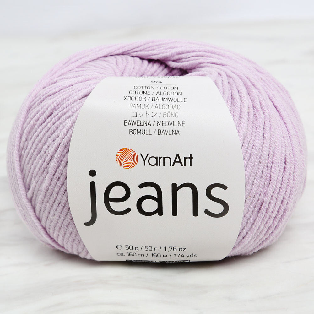 YarnArt Jeans Lila El Örgü İpi - 19 – Hobium