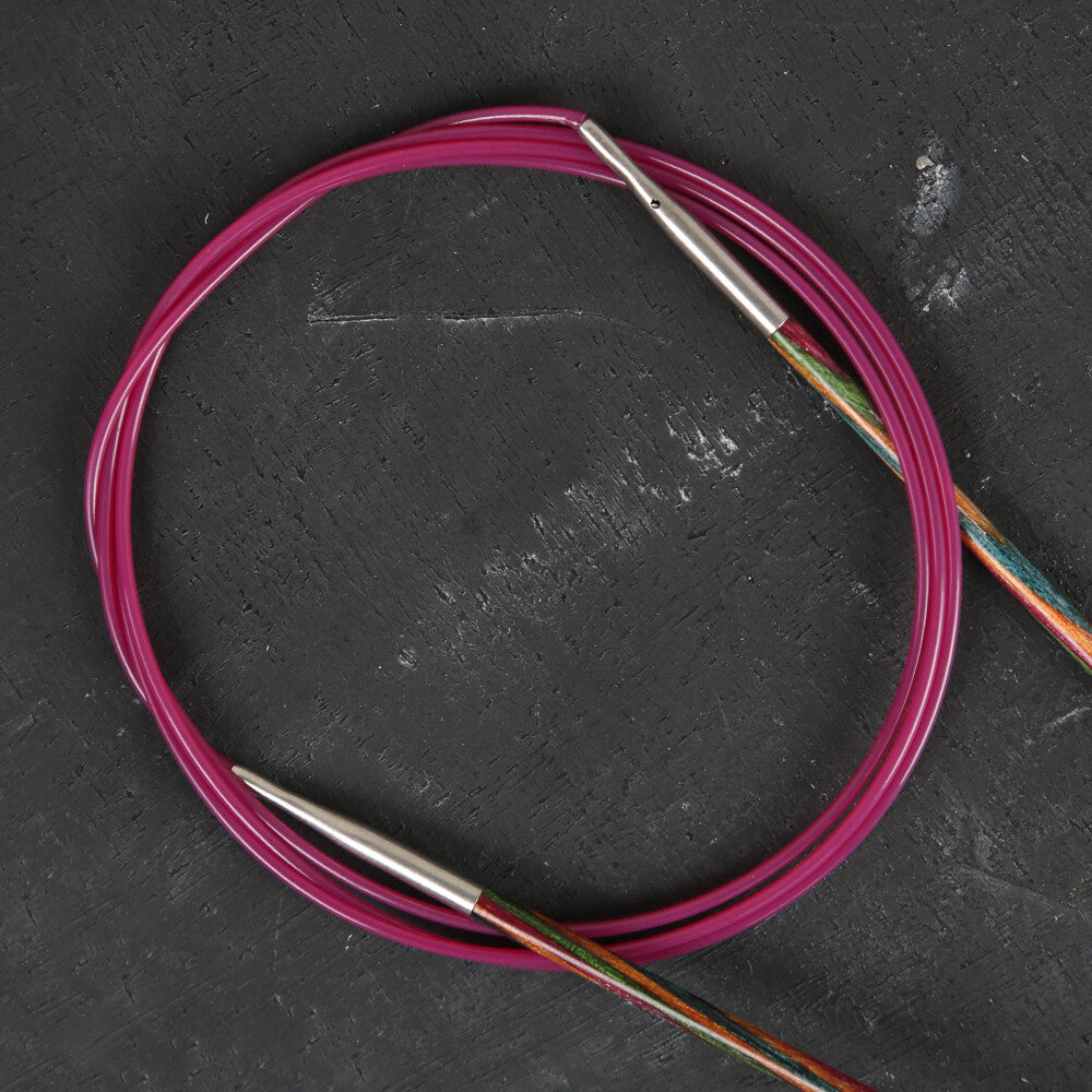 KnitPro Symfonie 2,5 mm 100 cm Ahşap Misinalı Şiş - 20363