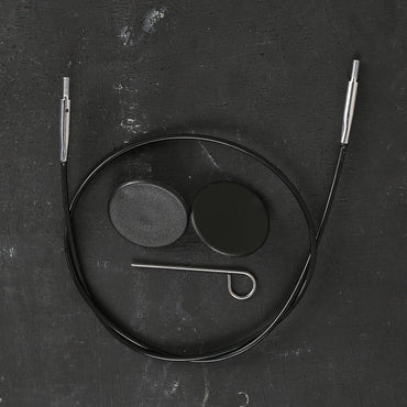 KnitPro Siyah 60 cm Tekli Ara Bağlantı Misinası - 10521