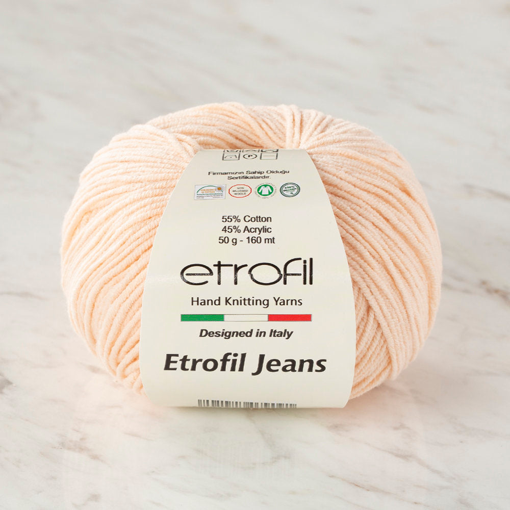 Etrofil Jeans Açık Somon El Örgü İpi - 008