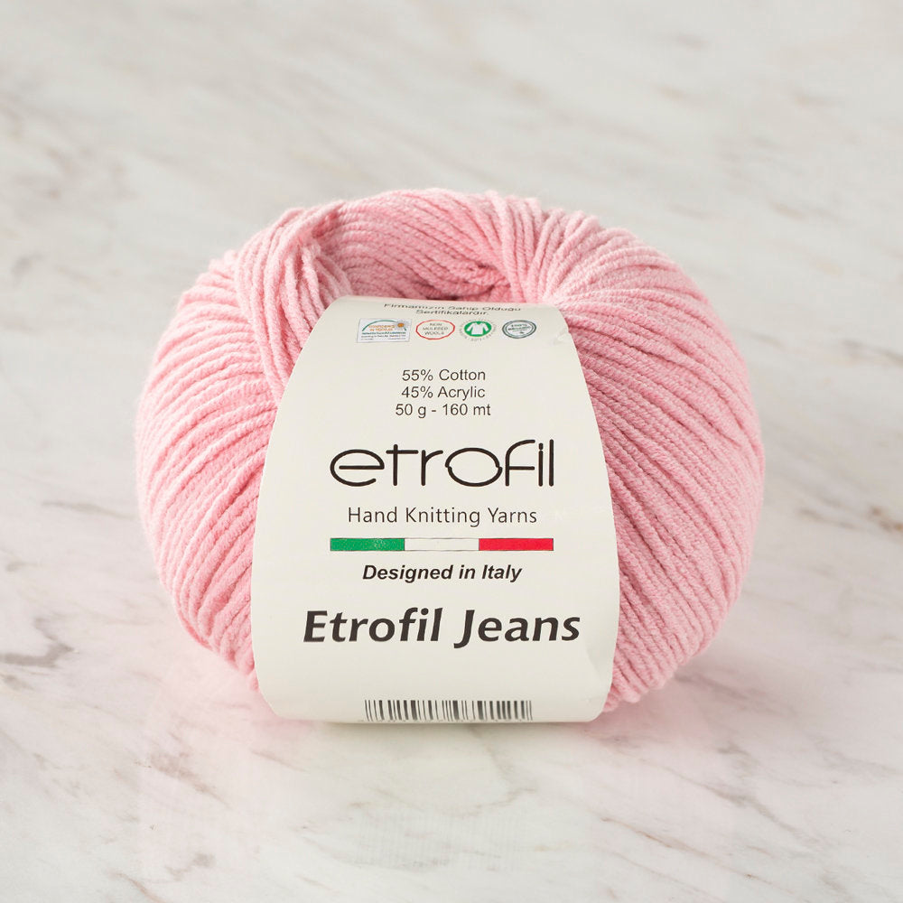 Etrofil Jeans Pembe El Örgü İpi - 011
