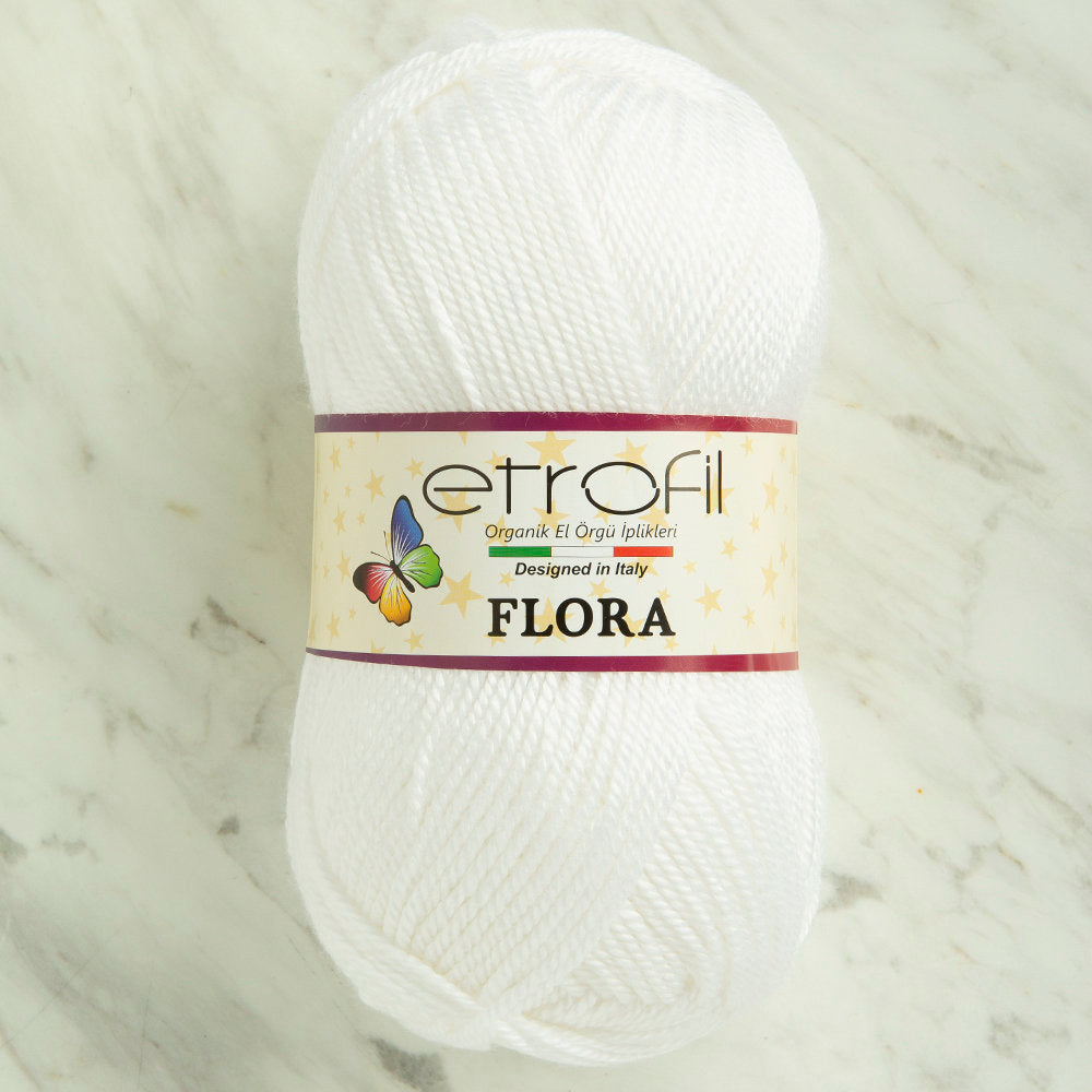 Etrofil Flora Beyaz El Örgü İpi - 70147